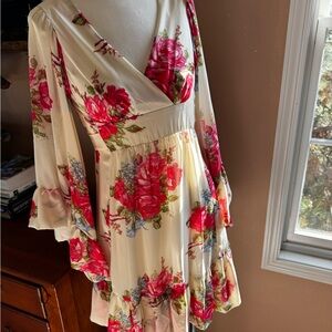 Floral V-Neck Dress (Betsey Johnson)